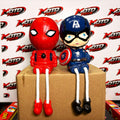 Hanging Dolls Captain America And Spiderman Showpiece