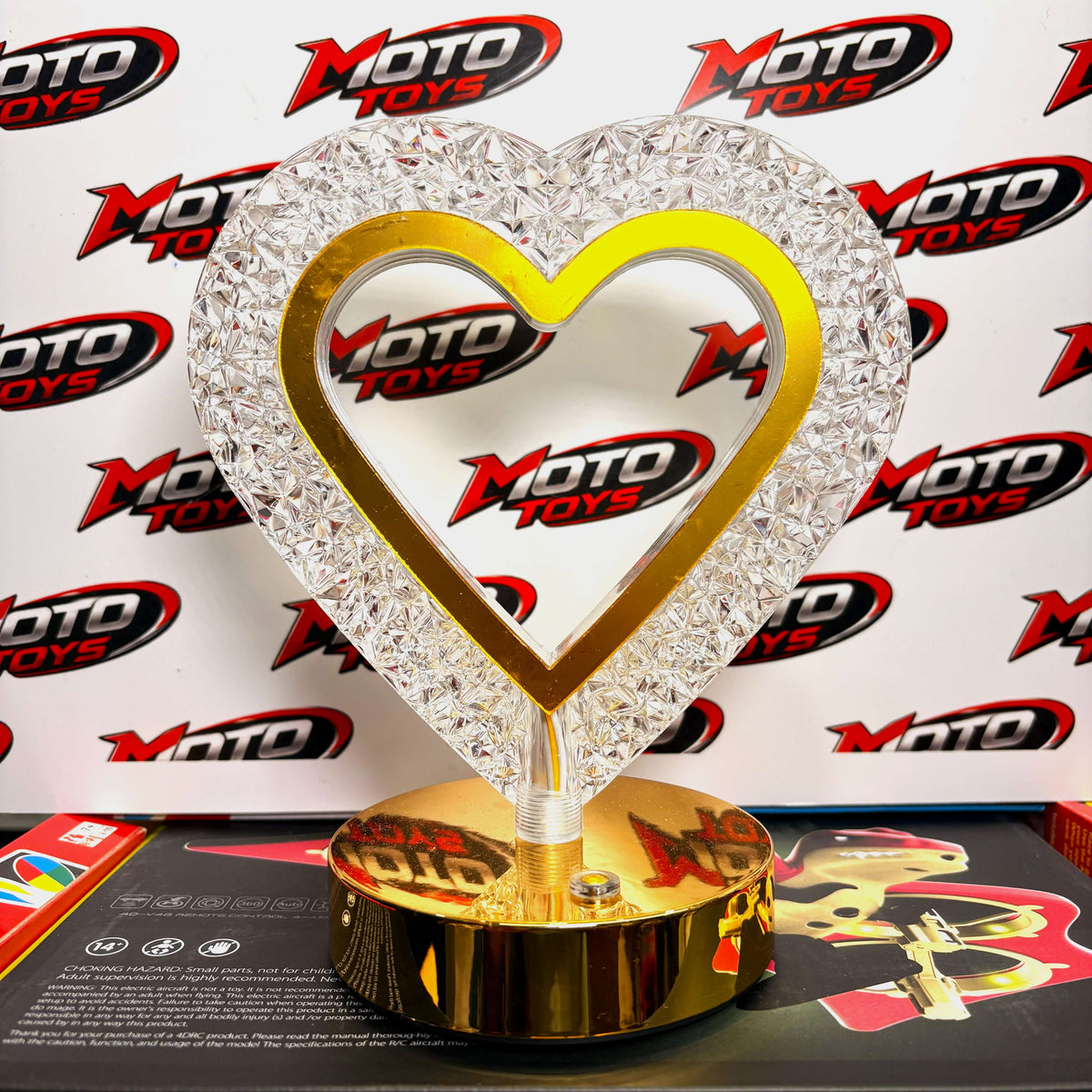 Crystal Heart LED Table Lamp