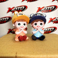 Cute Boy & Girl Resin Figurine Set