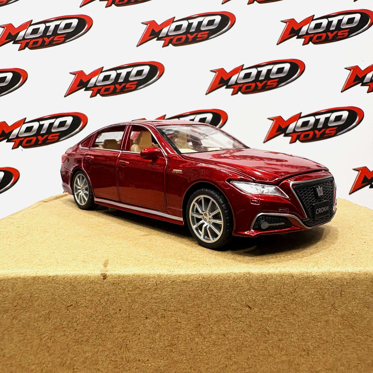 Toyota Crown Hybrid Die-Cast Model Car (Metallic Red)
