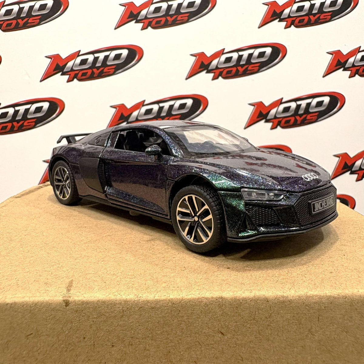 Audi R8 V10 Die-Cast Model Car (Galaxy Black)
