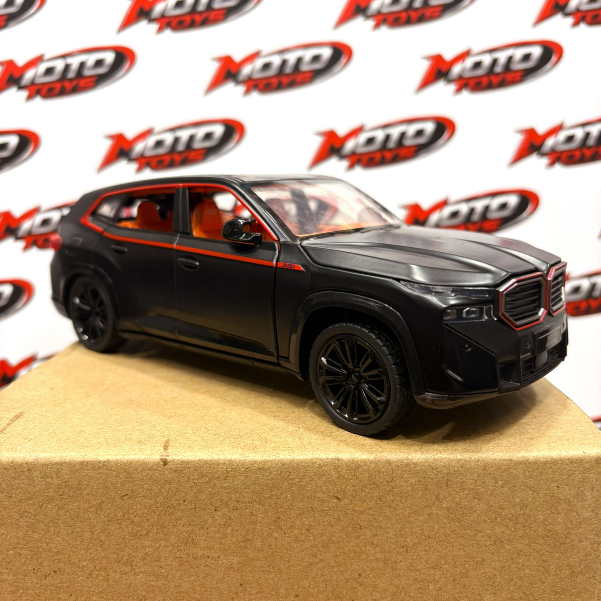 BMW XM Matte Black Die-Cast Model Car