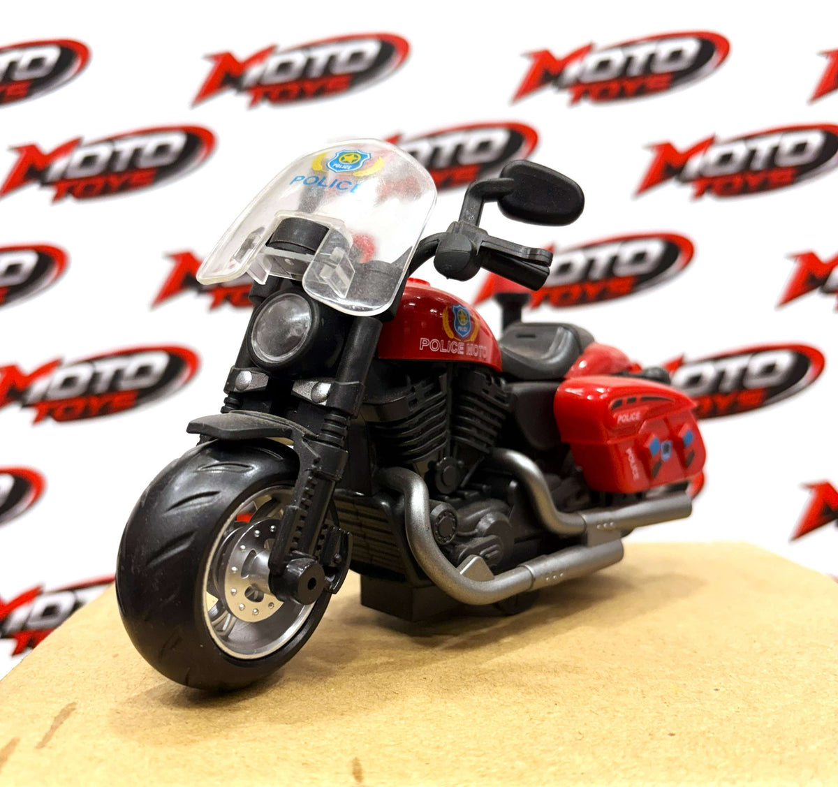 Police Patrol Motorcycle Die-Cast Model